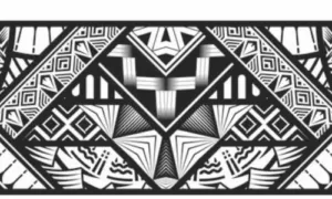 immagine di tatuaggio tribale in bianco e nero